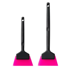 Vehicle Window Water Scraper Silicone Rubber Glass Squeegee with Long Handle