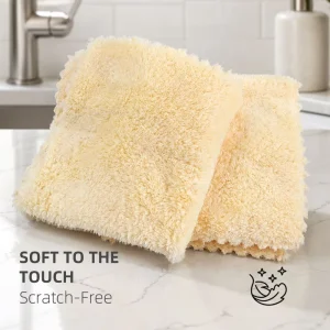 Versatile Cleaning Cloths Microfiber Cleaning Cloth Coral Fleece Eco Friendly Scratch Free Soft for Kitchen
