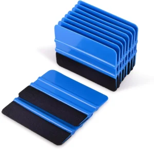 Vinyl Wrap Squeegee 4 Inch with Felt Edge Scraper for Window Tinting Sign Making and Sticker Wrap Application Tools