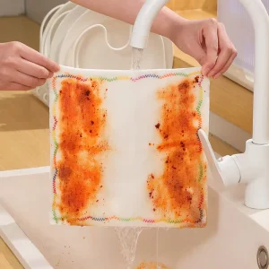 Viscose Disposable Towels Powerful Water Absorption Dish Washing Bamboo Kitchen Towel Fiber Cleaning Cloth Viscose Towels Rag