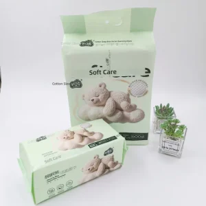 Viscose Fiber Sleep Bear Face Towels Household Hanging Style Disposable Thickened Extra Large Cleansing Tissues Jumbo