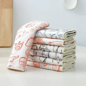 Viscose Fiber Soft and No Lint Dish Towels Bamboo Dish Cloth Absorbent Fast Drying Cleaning Rags for Kitchen Cleaning