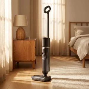 Voice-Activated Cordless Wet and Dry Floor Cleaner with 50AW Suction and LED Display