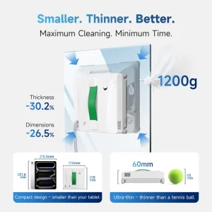 W8 Smart Window Cleaning Robot 50min Power-Off Protection APP Control