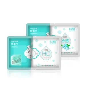 WEGO Cotton Travel Size Dry Wet Separation Cleaning Wipes Daily Skincare Adult Pure Water Disposable Cleansing Wet Wipes