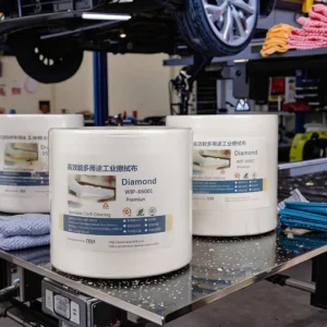WIP X6001 Disposable Non Woven Plain Eco Friendly Industrial Cleaning Wipes Roll Premium Cloths for Automotive Aerospace