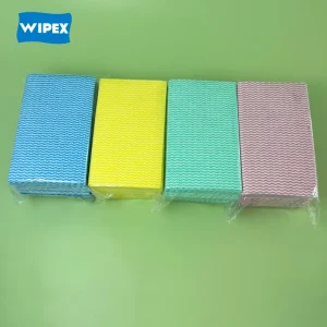 WIPEX 100% Viscose Non Woven Cleaning Cloth 60*35cm 10Mesh Wave Pattern Reusable Household Kitchen Cleaning Wipes Dish Cloth