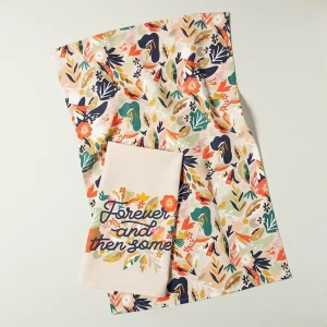 WML082 Custom High Water Absorbency Quick Drying Eco Friendly Reusable 100% Cotton Kitchen Dish Towel Printed Tea Towels
