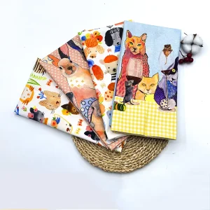 WML093 Custom Digital Printed 100% Cotton Tea Towel Table Napkin Kitchen Dish Towels Decorative Wall Hanging for Hotel