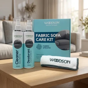WOODSON Premium Fabric Sofa Care Kit Upholstery Cleaner & Fabric Deodorant Spray Sofa Stain Remover Pet Odor Eliminator