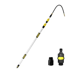 WP 236002 3.6M Eco Friendly Reusable Gutter Cleaning Pole Aluminum Telescopic Multifunctional Plastic Button Switch