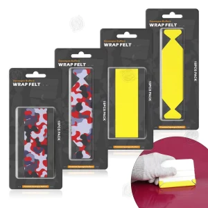 WR 013PRO Wt Car Wrap Suede Felt Wing Squeegee for Auto Detailing and Vinyl Wrap