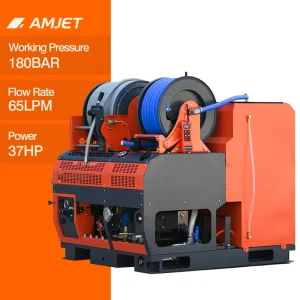 WS1865-PRO 180bar 65LPM High-Pressure Drain Cleaning Machine
