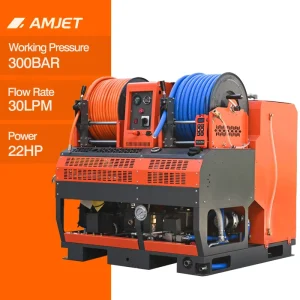 WS3030-MAX-H 300 Bar 30 LPM Industrial Sewer Jetter and Heavy Duty Pipe Cleaning Machine