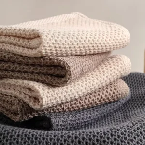 Waffle Weave Dish Towel Kitchen Towel Hand Dish Rags Great for Household Cooking Cleaning Kerchief