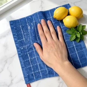 Waffle Weave Microfiber Quick Dry Super Absorbent Reusable Rectangle Kitchen Towel Household Cleaning Dish Cloth Model