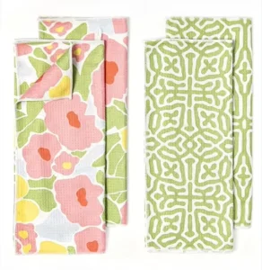 Waffle Weave Microfiber Tea Towel Multi-Purpose Kitchen Dish Towel for Dish Drying Housewarming Gift Option
