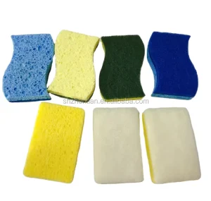 Waist-Shaped Wood Pulp Cellulose Sponge Biodegradable Non-Scratch High-Absorption Multi-Functional