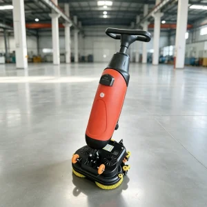 Walk Behind Commercial Hard Floor Cleaner Dual Brush Floor Scrubber Washer Easy Maintenance for Factory Mall Office Premises