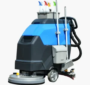 Walk-Behind Electric Battery-Powered Floor Scrubber Dryer Machine for Factory Cleaning