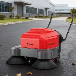 Walk-Behind Electric Floor Cleaner Machine with Commercial Dust Suppression Floor Sweeper