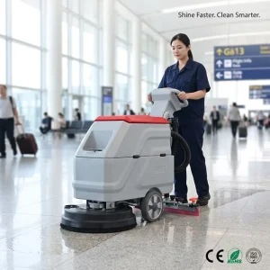 Walk-Behind Electric Floor Scrubber Dryer for Commercial Malls