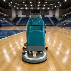 Walk-Behind Electric Floor Scrubber Machine, 520mm Brush Width, 55L Clean and Waste Water Tanks