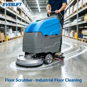 Walk-Behind Electric Industrial Floor Scrubber, Double Tank, Automatic Scrubber Dryer