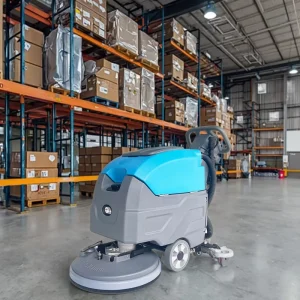 Walk-Behind Floor Scrubber Cleaner for Epoxy and Cement Floors