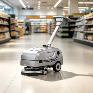 Walk-Behind Floor Scrubber Dryer Heavy-Duty Battery-Operated for Hotels and Shopping Malls Marble Terrazzo Floors