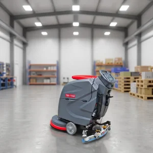 Walk Behind Floor Scrubber Dryer with 530 mm Squeegee, OEM, for Factory and Warehouse Use