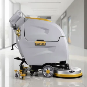 Walk Behind Floor Scrubber SUTO ST X510 Commercial Floor Scrubber Battery Powered with 50L Hopper 21in Cleaning Path