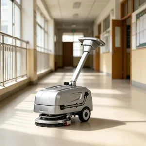Walk-Behind Floor Washer Dryer Battery-Powered for Warehouse and Factory Concrete Marble Floors
