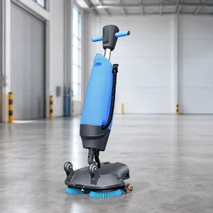 Walk-Behind Hand Push Industrial Floor Cleaning Machine Battery-Powered for Shopping Mall, Workshop, and Tile Cleaning