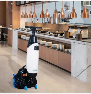 Walk-Behind Industrial Floor Scrubber Dryer for Tile Floors, 1-1.2h Runtime