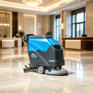 Walk Behind Manual Floor Scrubber Commercial Hand Push Hard Floor Scrubber Clean Machine for Hotel