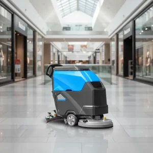 Walk-Behind Self-Propelled Electric Floor Scrubber for Factories and Warehouses