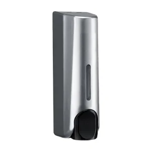 Wall Mount Manual Hand Soap and Sanitizer Dispenser Double Soap for Hotel Use Made of Plastic with 1 Year Warranty
