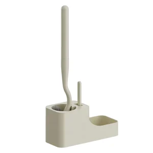 Wall-Mounted Toilet Brush Set with Long Handle for Home and Hotel Use