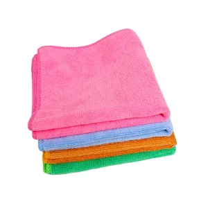 Warp Knitted Microfiber Kitchen Cleaning Cloth 40*40cm Square Absorbent Washable Reusable Kitchen Towel