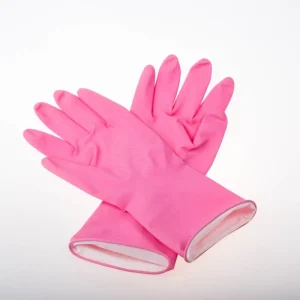 Washable Latex Medium Thickness Multi Size (S XL) Short Household Rubber Gloves