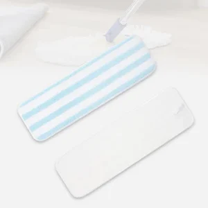 Washable Microfiber Flat Mop Head Refill with Aluminum Pole for Dry and Wet Cleaning