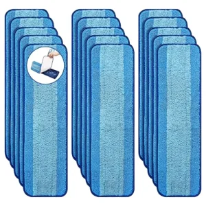 Washable Reusable Microfiber Mop Cloth Pads for Hardwood, Tile, and Multi-Surface Floors