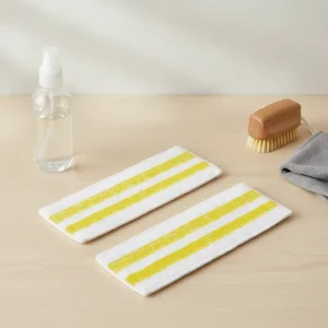 Washable Reusable Microfiber Steam Mop Pads with Telescopic Aluminum Handle for Home Use