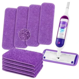 Washable Reusable Mop Pads for Steam Cleaner and Spray Mop