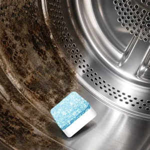 Washer Machine Tank Cleaner Tablets Effervescent Deep Cleaning Descaler for Front Load and Top Load Washing Machines