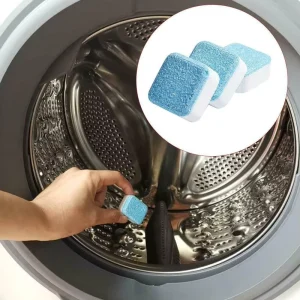 Washing Machine Cleaner and Deodorizing Tablets for Front Top Load Washers Including H.E. Pet Hair