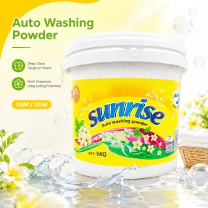 5kg Bucket Laundry Powder Detergent OEM Label High Foaming Apparel Washing Powder