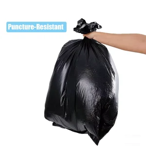 Waste Trash Can Bags Durable Thickened Cleaning Storage PE Leak Proof Bag Household Supermarket Exhibition Flat Mouth Garbage