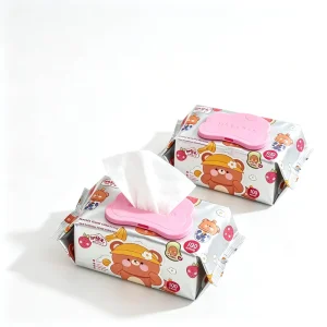 Water-Based Baby Wipes No Alcohol Extra Thick 80 Sheets Hand and Mouth Use Bear Family Pack OEM